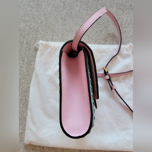 Versace La Medusa Two-Tone Leather Crossbody Bag NWT - Picture 11 of 15